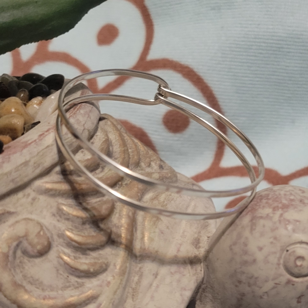 Sterling Silver Bangle Stacking Bracelet - image 3